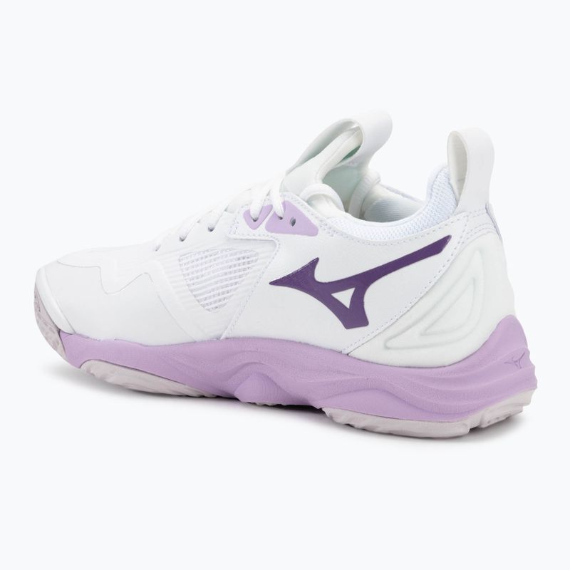 Dámska volejbalová obuv Mizuno Wave Momentum 3 white/patrician purple/quince 3