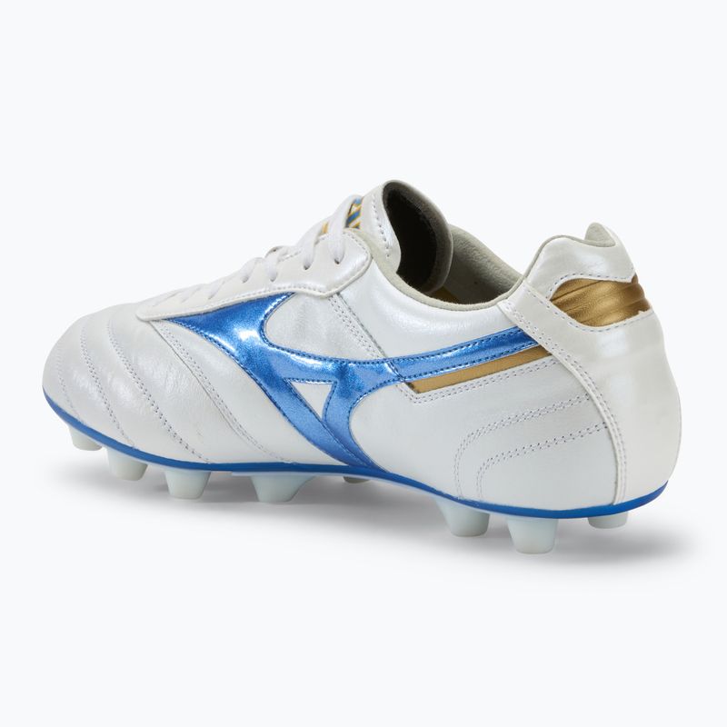 Pánske kopačky Mizuno Morelia II Elite Md white/laser blue/gold 3