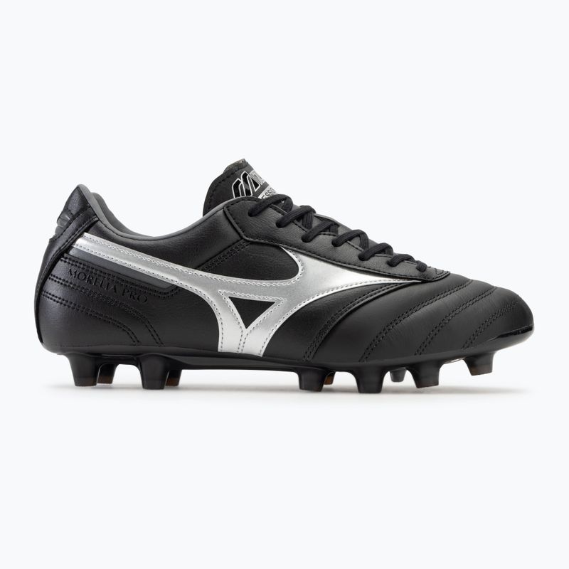 Mizuno Morelia II Pro MD pánske kopačky black/galaxy silver/dark shadow 2