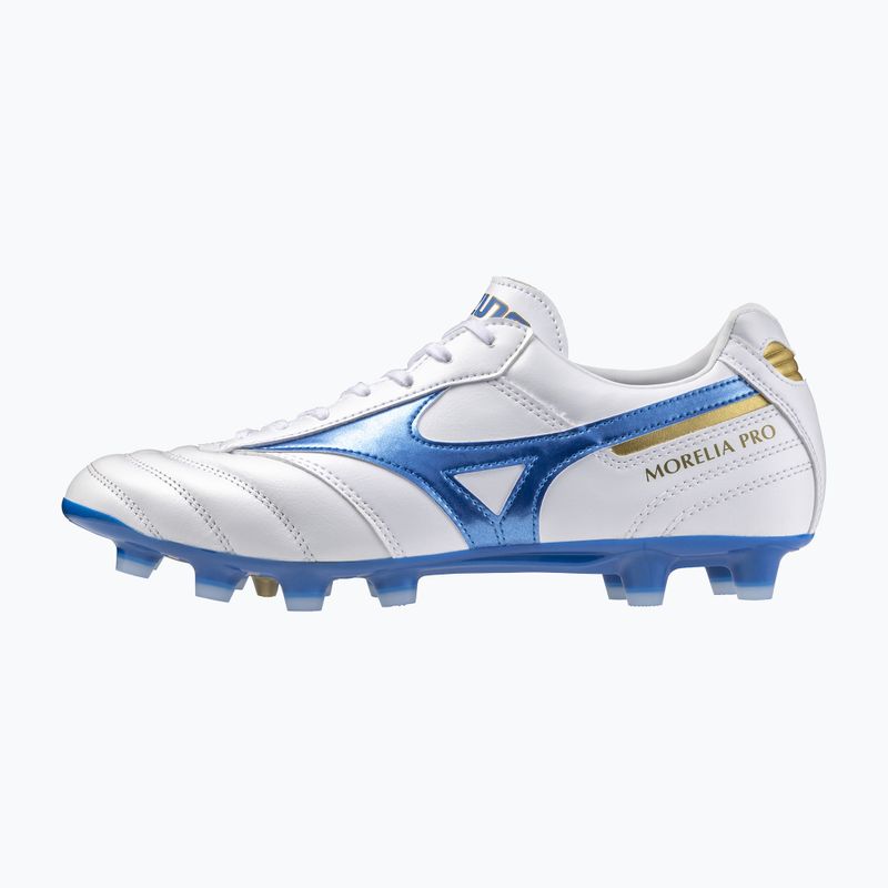 Pánske kopačky Mizuno Morelia II Pro MD white/laser blue/gold