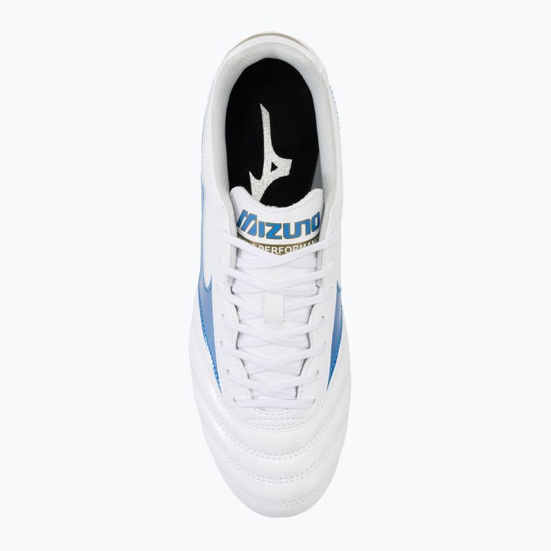 Mizuno Morelia II Club FG white/laser blue/gold pánske kopačky 5