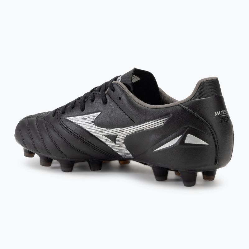 Pánske futbalové kopačky Mizuno Morelia Neo IV Pro FG black/galaxy silver 3