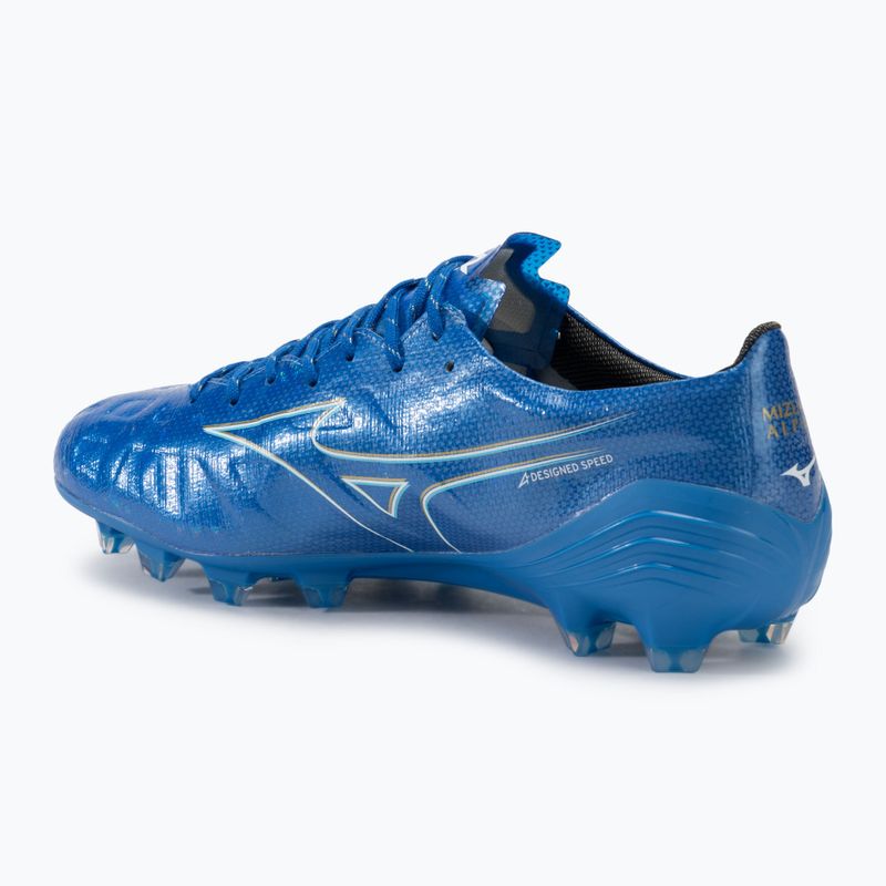 Pánske kopačky Mizuno α Elite FG white/laser blue/gold 3