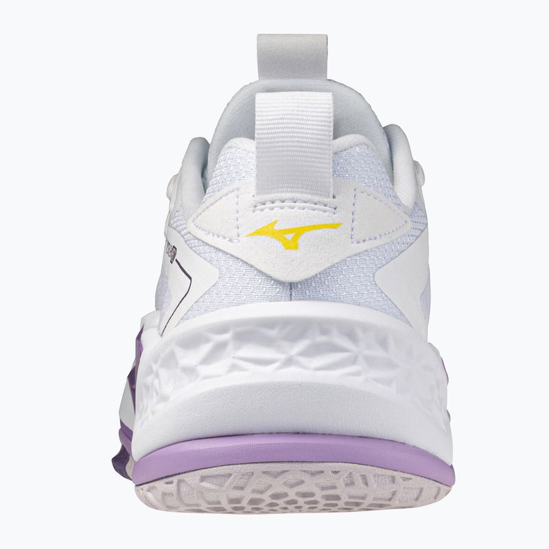 Topánky na hádzanú Mizuno Wav Stealth Neo 2 white/navy peóny/peach parfait 3