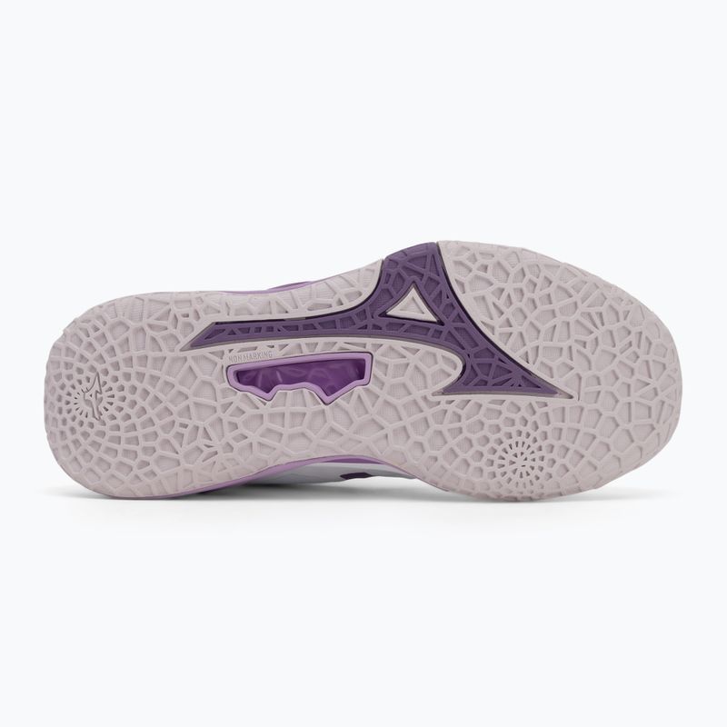 Topánky na hádzanú Mizuno Wav Stealth Neo 2 white/navy peóny/peach parfait 4