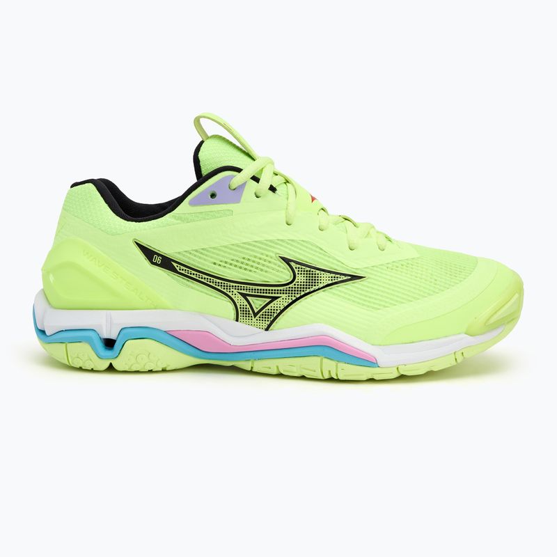 Pánska hádzanárska obuv Mizuno Wave Stealth 6 neo lime/black/splish splash 2