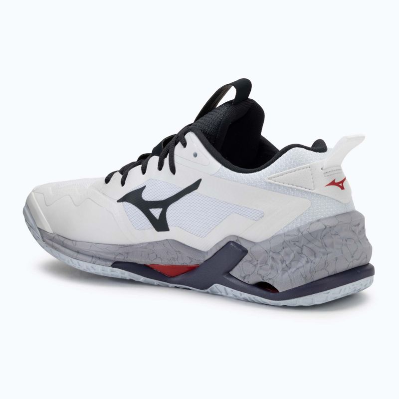 Pánska hádzanárska obuv Mizuno Wave Stealth Neo 2 white/salsa/black 3