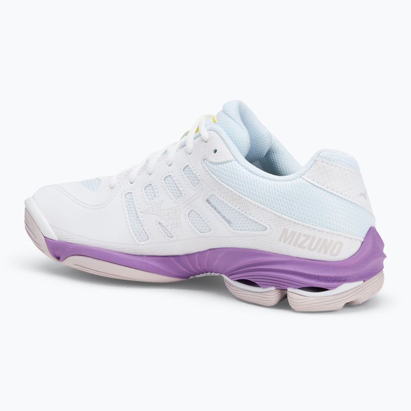 Dámska volejbalová obuv Mizuno Wave Voltage 2 white/patrician purple/quince 3