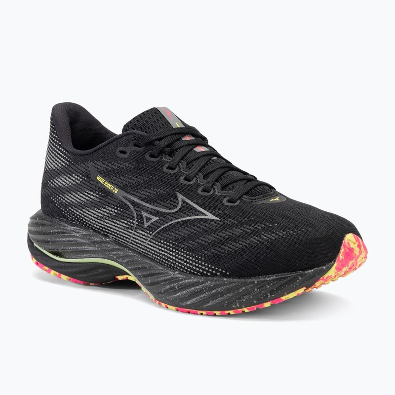 Pánska bežecká obuv Mizuno Wave Rider 28 black/silver/sunny lime