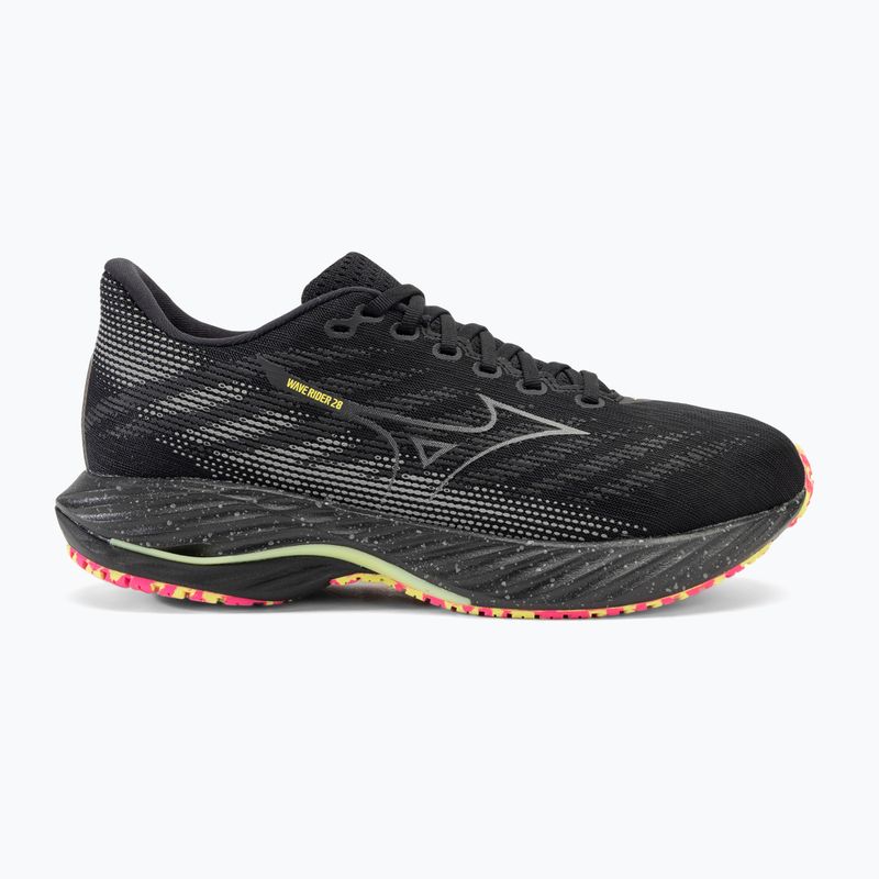Pánska bežecká obuv Mizuno Wave Rider 28 black/silver/sunny lime 2