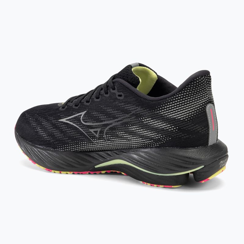Pánska bežecká obuv Mizuno Wave Rider 28 black/silver/sunny lime 3