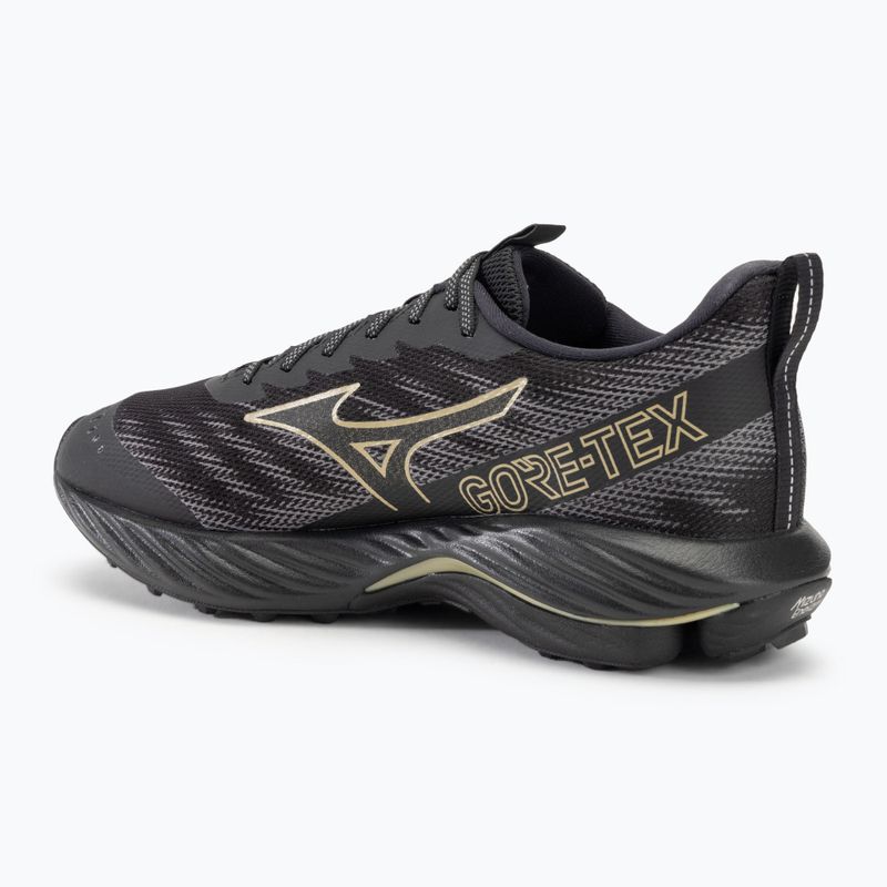 Pánska bežecká obuv Mizuno Wave Rider GTX 2 black/golden halo/quiet shade 3