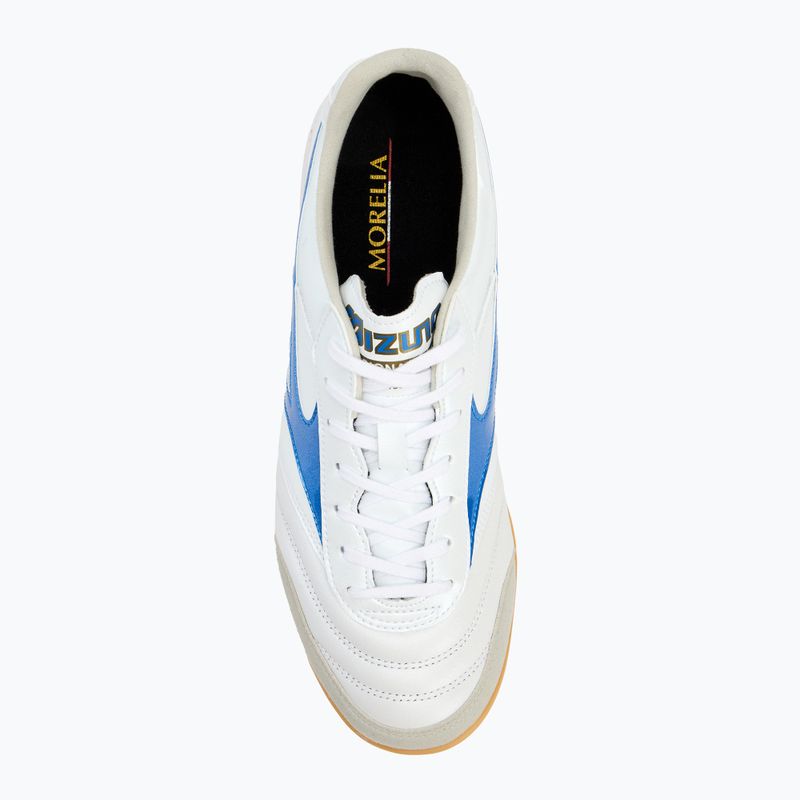 Pánske kopačky Mizuno Morelia Sala Elite IN white/laser blue/gold 5