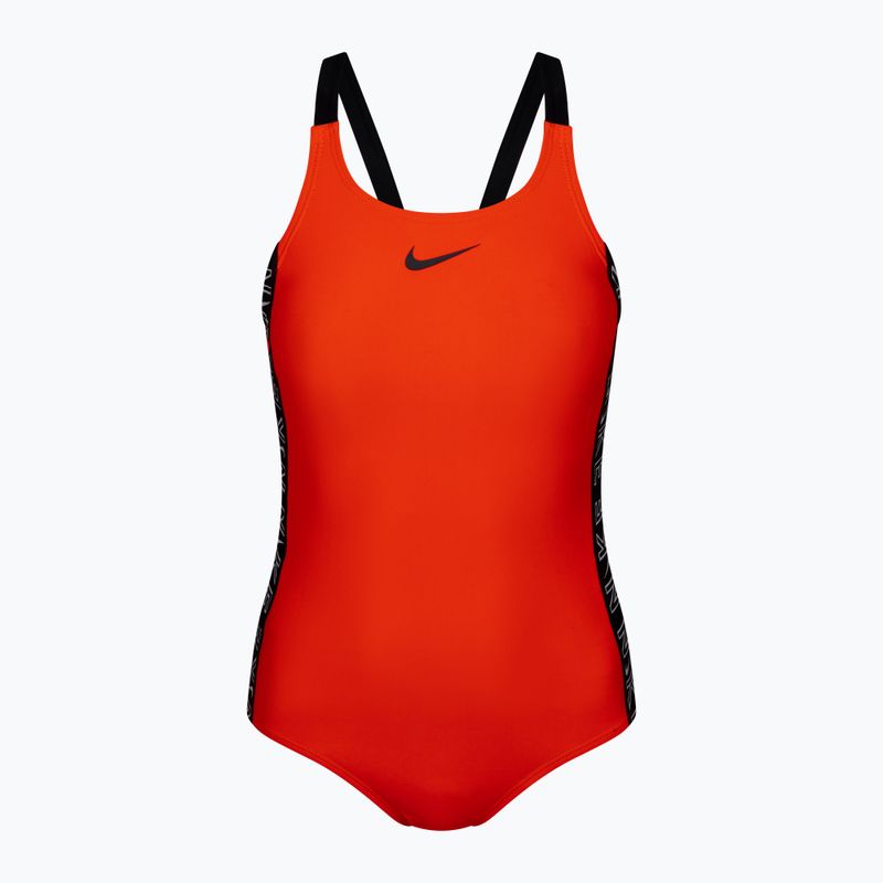 Detské jednodielne plavky NIKE LOGO TAPE červené NESSB758