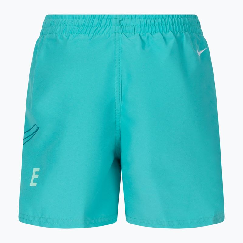 Detské plavecké šortky Nike Split Logo 4" Volley green NESSC786-339 2