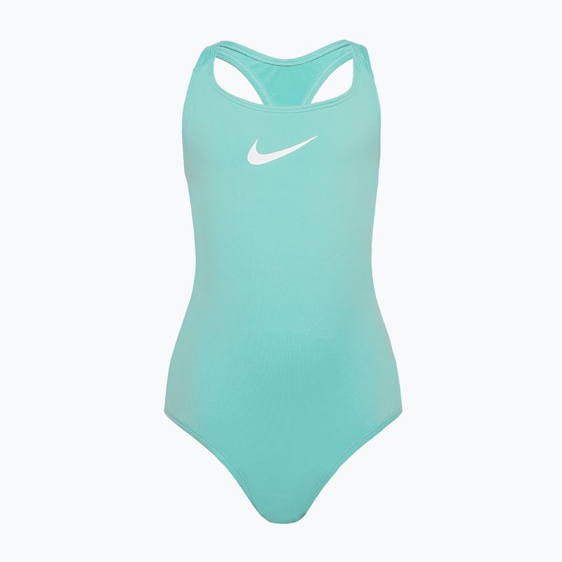 Detské jednodielne plavky Nike Essential Racerback zelené NESSB711-339 6