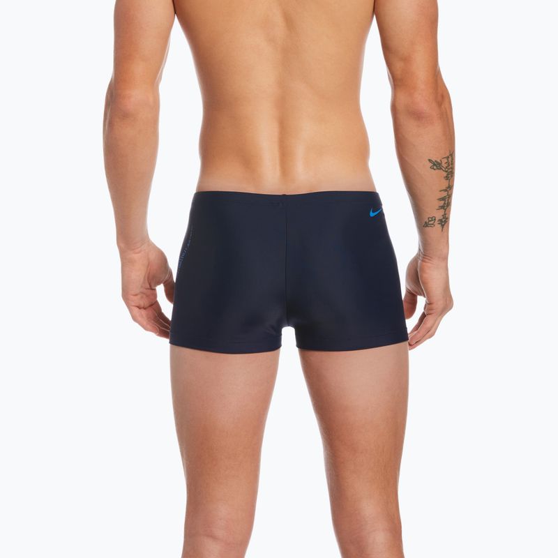 Pánske plavecké boxerky Nike Jdi Swoosh Square Leg navy blue NESSC581 6