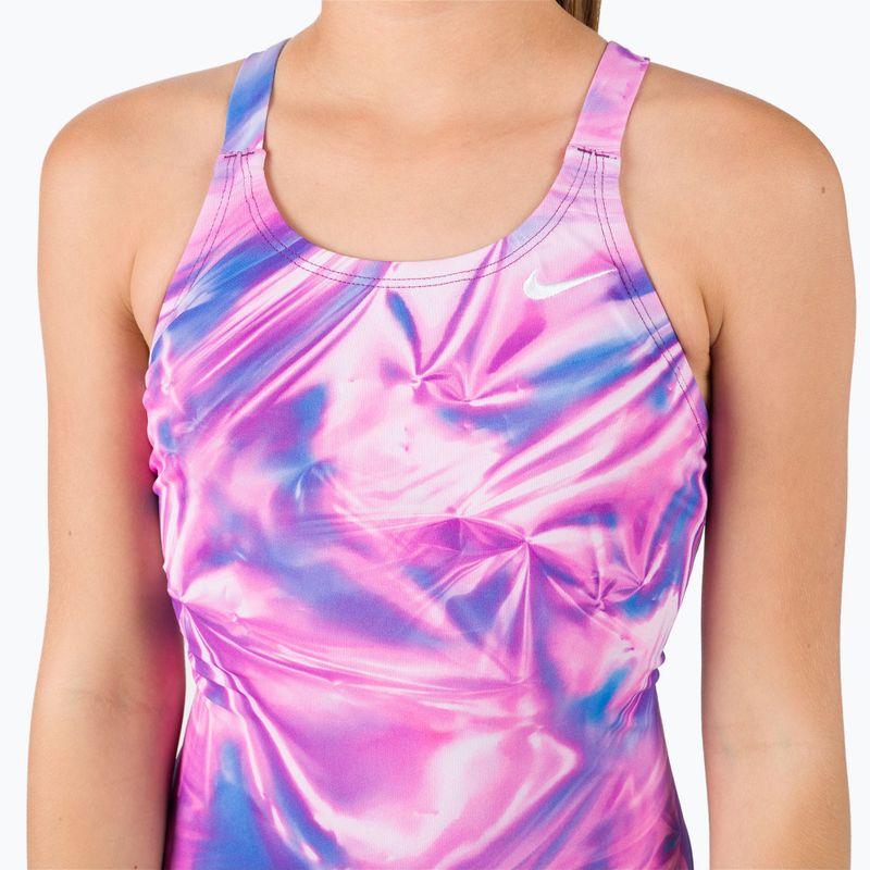 Detské jednodielne plavky Nike s viacnásobnou potlačou Fastback Farba NESSC755-989 7