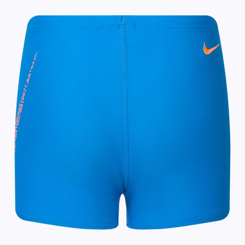 Detské plavecké boxerky Nike Jdi Swoosh Aquashort modré NESSC854-458 2