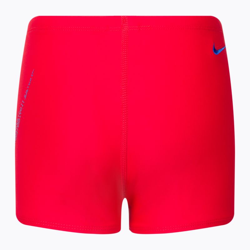 Detské plavecké boxerky Nike JJdi Swoosh Aquashort červené NESSC854-614 2