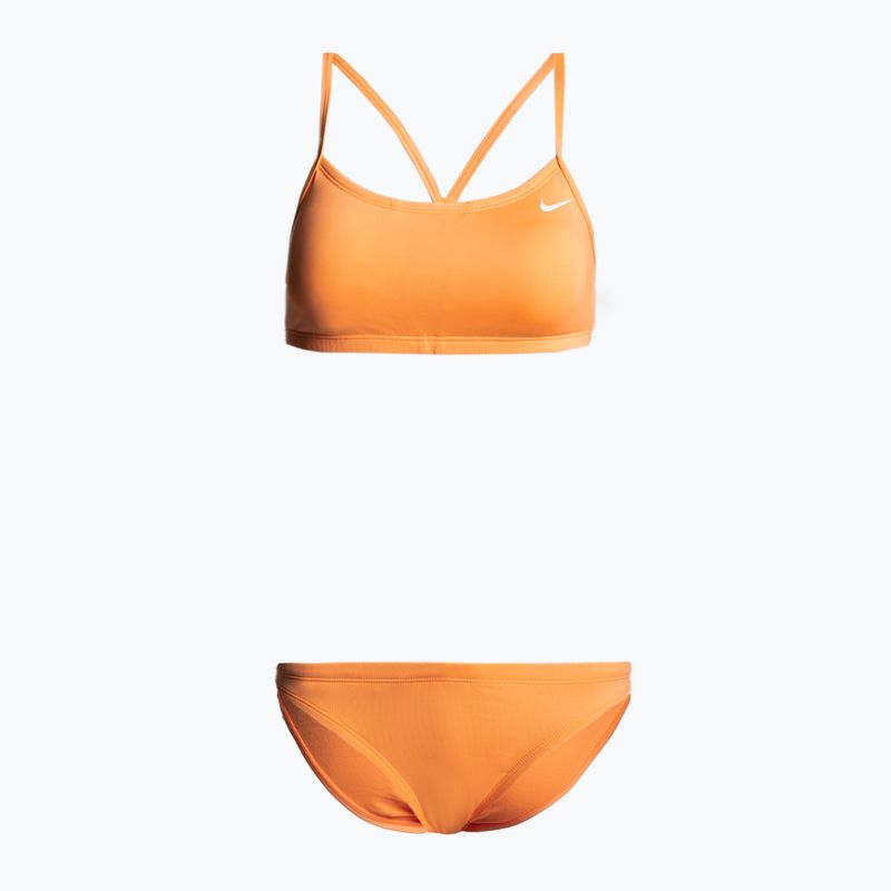 Dámske dvojdielne plavky Nike Essential Racerback Bikini pink NESSA211