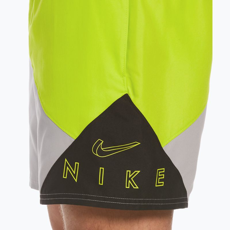 Pánske plavecké šortky Nike Logo 5" Volley zelené NESSC470-001 5