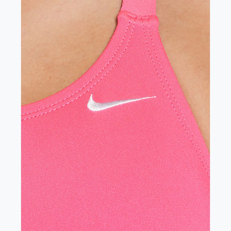 Dámske jednodielne plavky Nike Hydrastrong Solid Fastback hyper pink 4