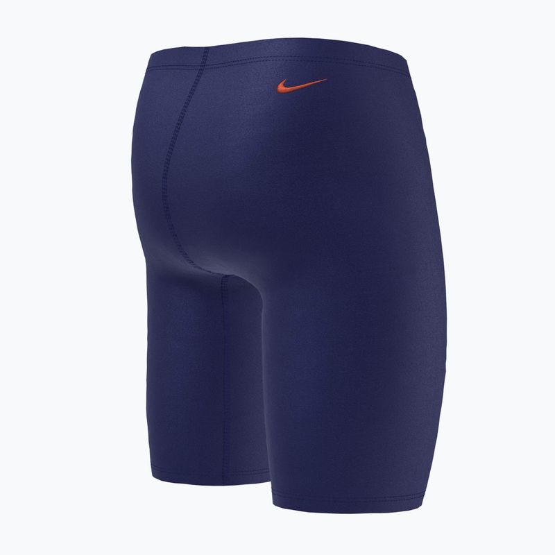 Detský plavecký dres Nike s viacerými logami Navy blue NESSC858-440 7