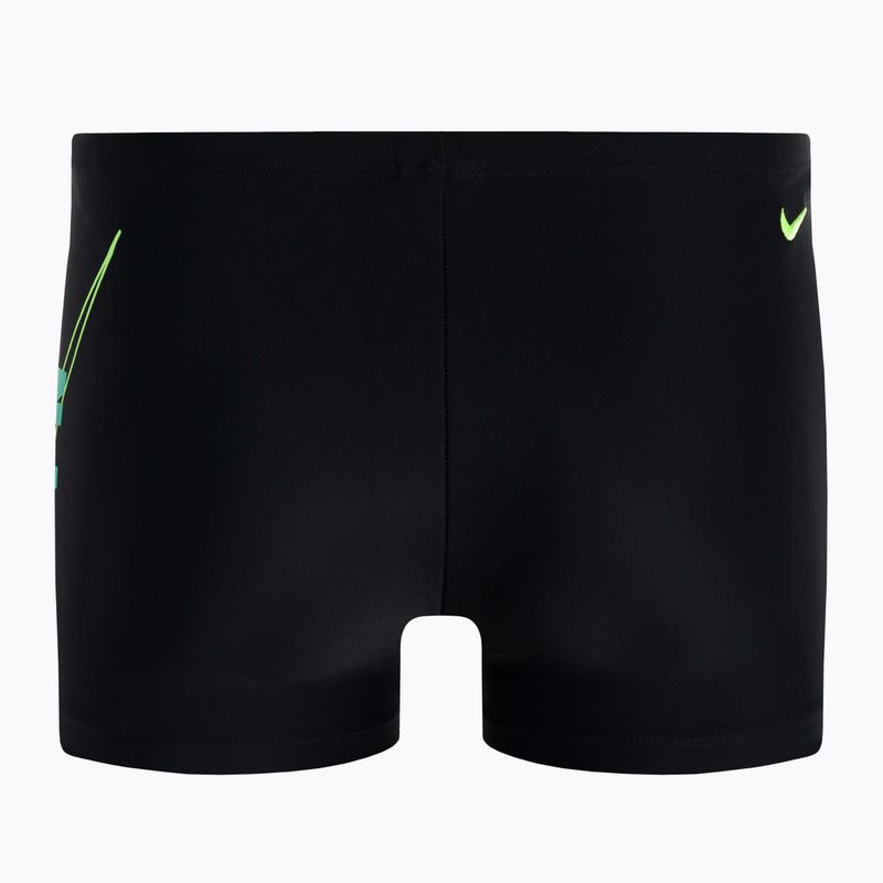 Pánske plavkové boxerky Nike Reflect Logo Square Leg čierne NESSC583 2