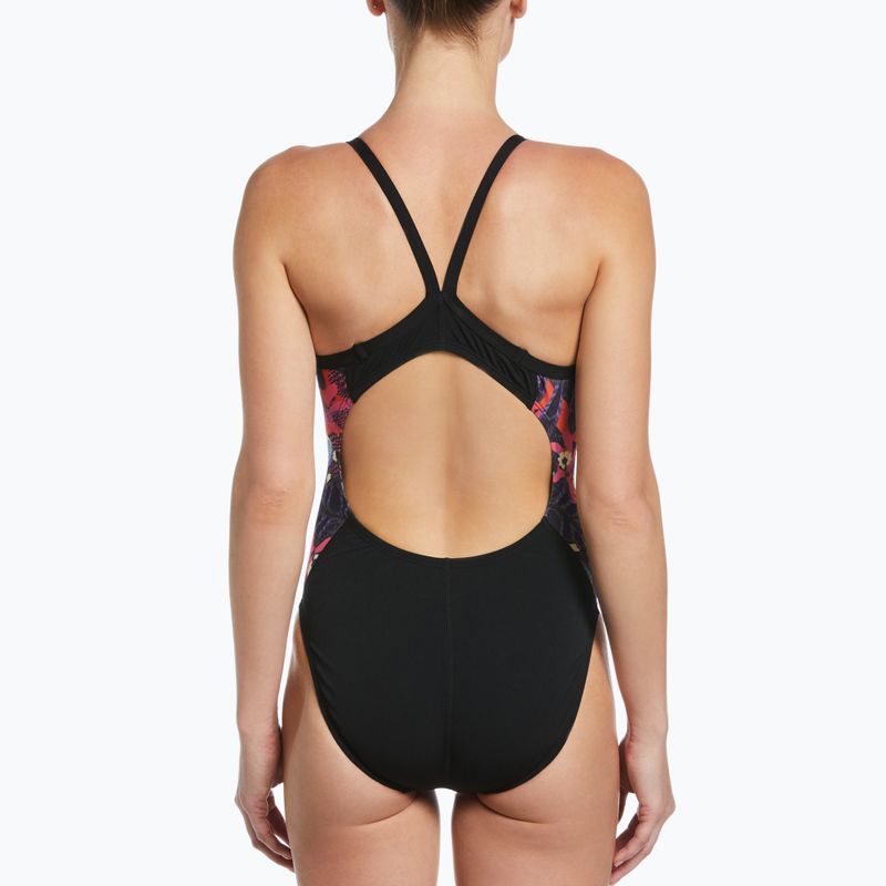 Dámske jednodielne plavky Nike Multiple Print Racerback Splice One black NESSC051-001 9