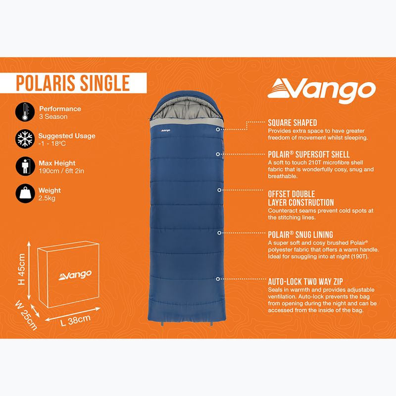 Spací vak Vango Polaris Single neptune 9
