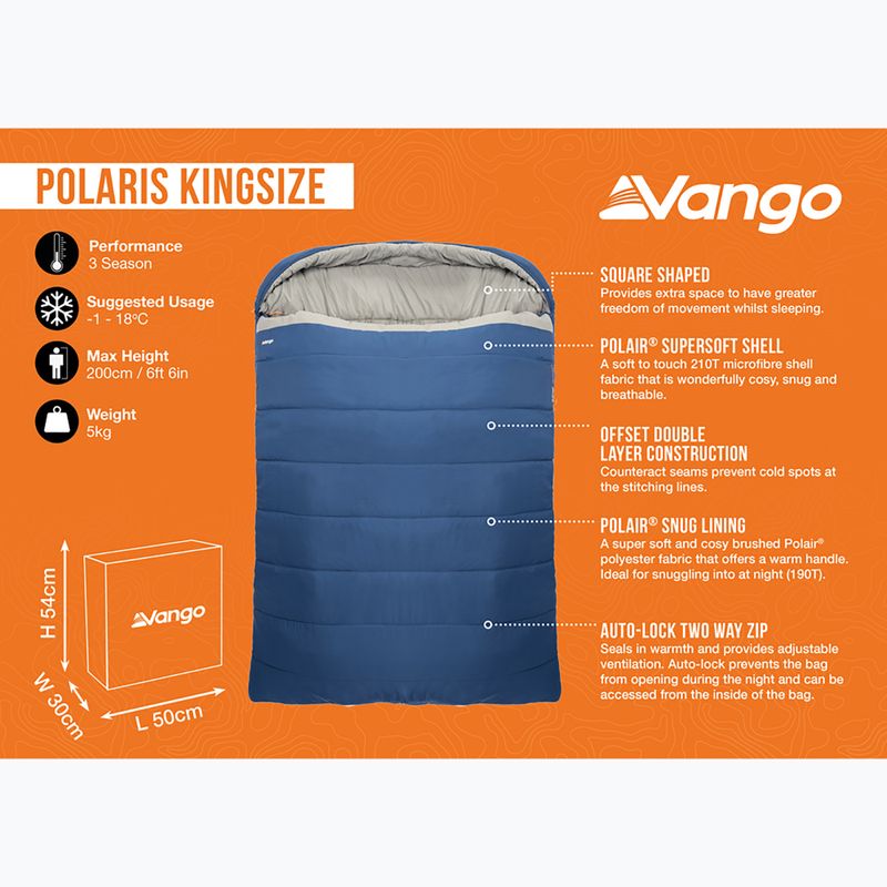 Spací vak Vango Polaris Kingsize neptune 10