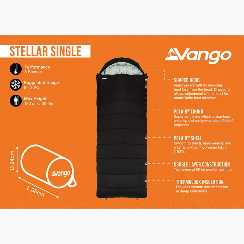 Spací vak Vango Stellar single black 10