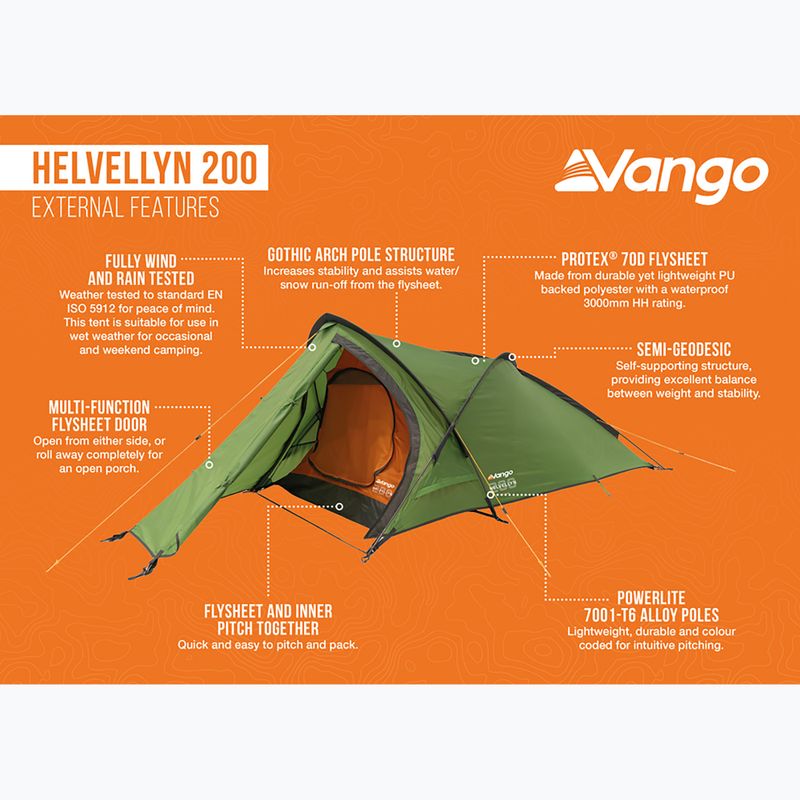 Trekingový stan pre 2osoby Vango Helvellyn 200 pamir green 18