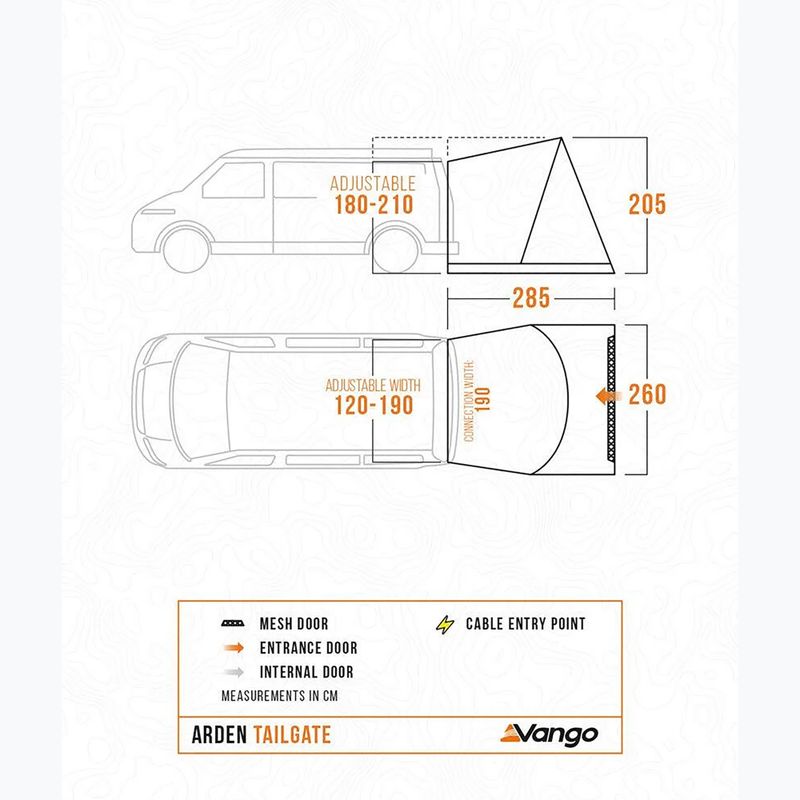 Predsieň do auta Vango Arden Tailgate smoke 2