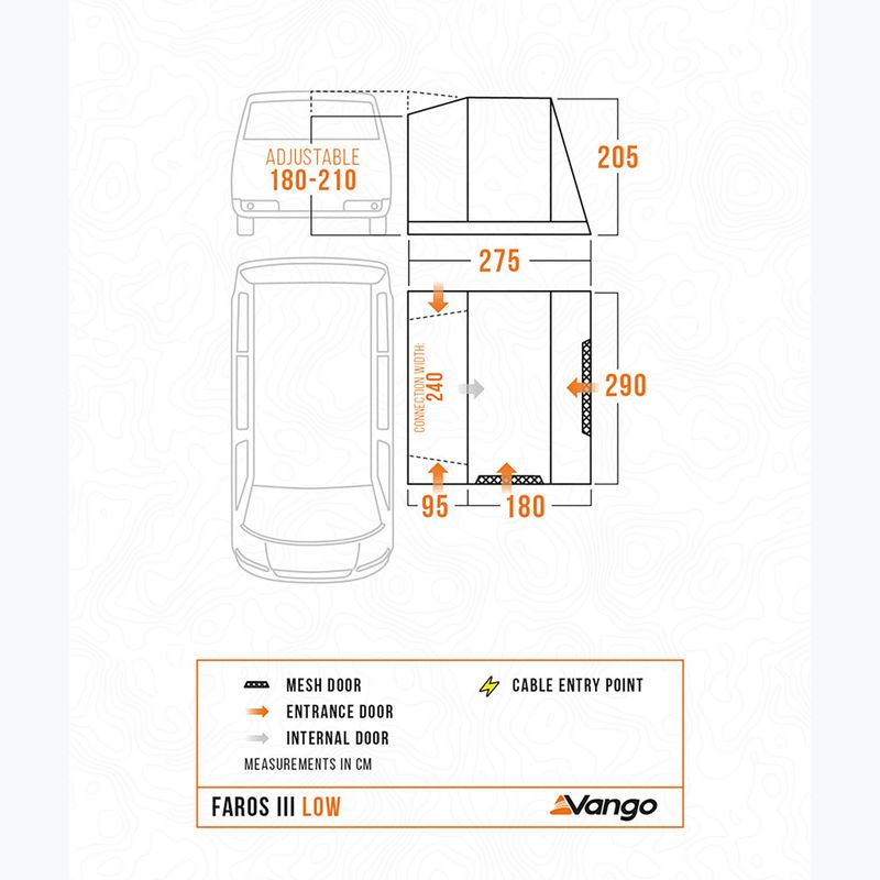Predsieň do obytného auta Vango Faros II Low smoke 10