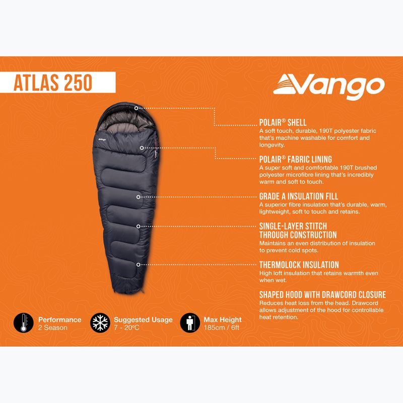 Spacák Vango Atlas 250 midnight navy 5