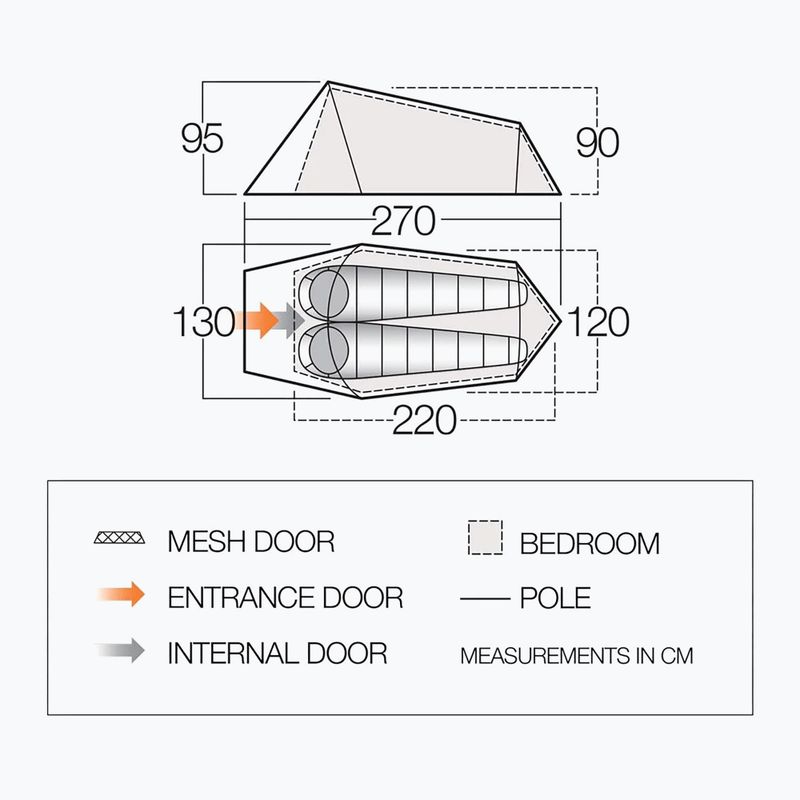 Trekový stan 2-osobowy Vango Soul 200 peridot green 2