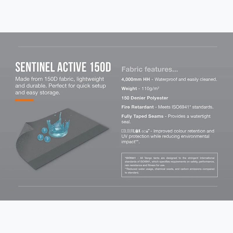 Predsieň do auta Vango AirHub II Low cloud grey 13