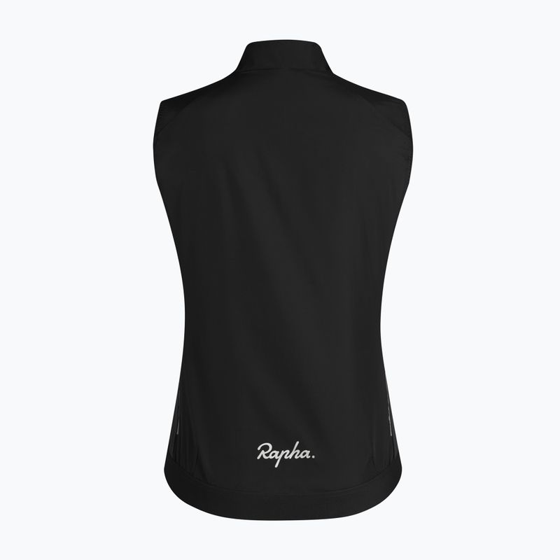 Dámska cyklistická vesta Rapha Core Gilet black/white 4