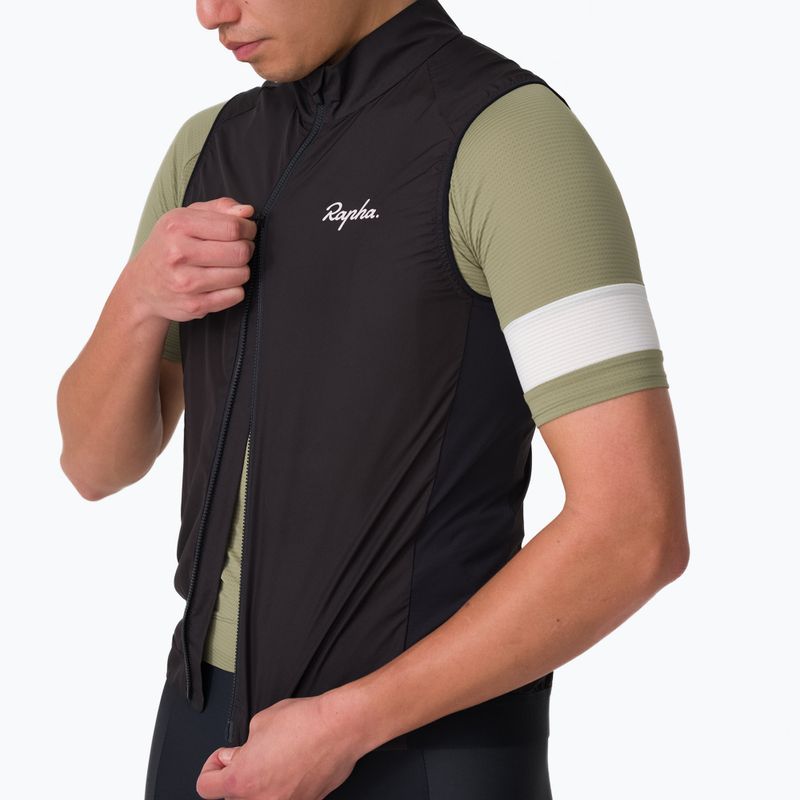 Pánska cyklistická vesta Rapha Core Gilet black/white 3