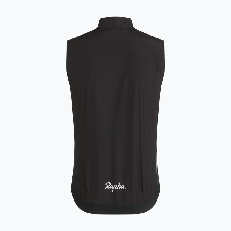 Pánska cyklistická vesta Rapha Core Gilet black/white 6