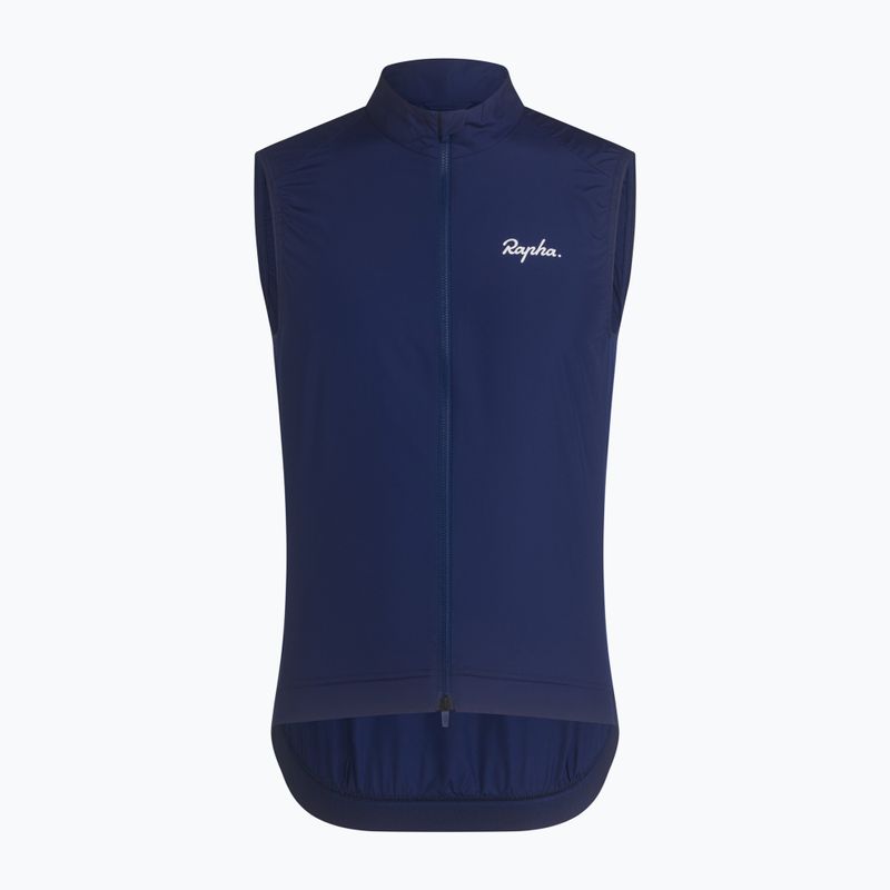 Pánska cyklistická vesta Rapha Core Gilet Navy/White 5