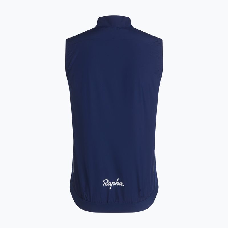 Pánska cyklistická vesta Rapha Core Gilet Navy/White 6
