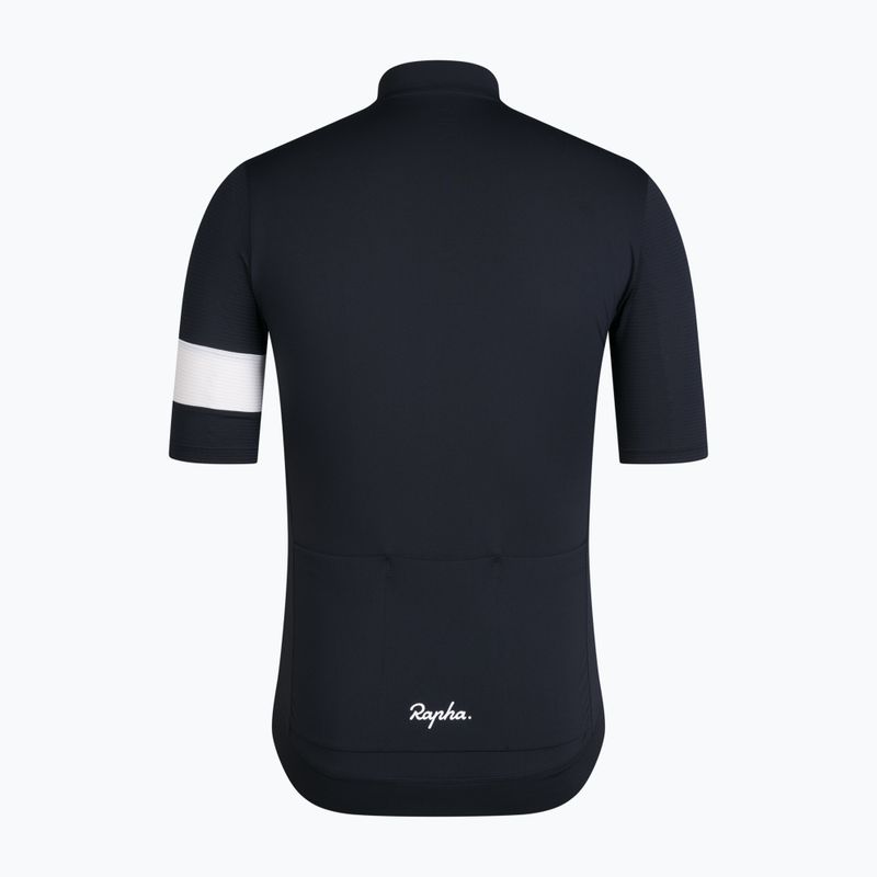 Pánsky cyklistický dres Rapha Core Lightweight Jersey black/white 6