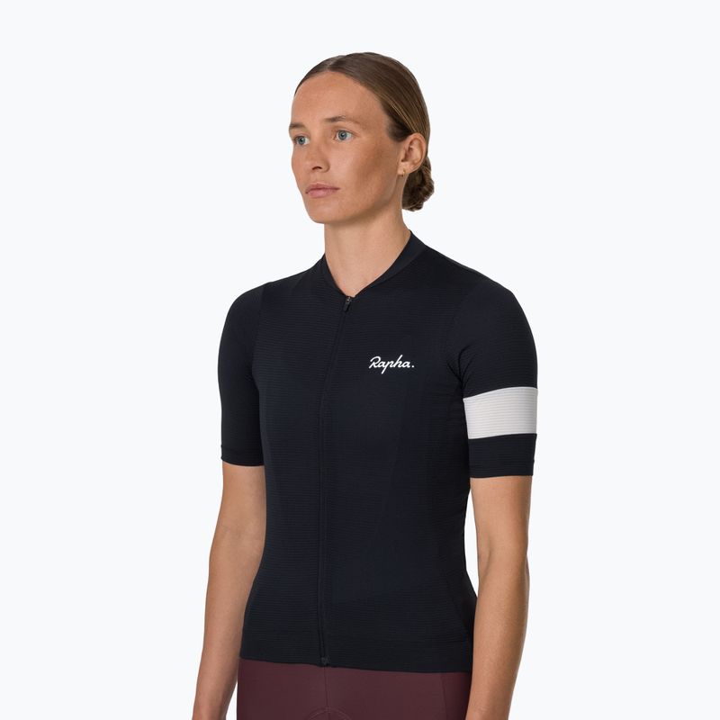 Dámsky cyklistický dres Rapha Core Lightweight Jersey black/white 2