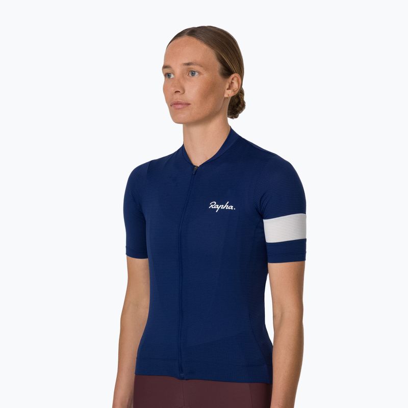 Dámsky cyklistický dres Rapha Core Lightweight Jersey navy/white 2