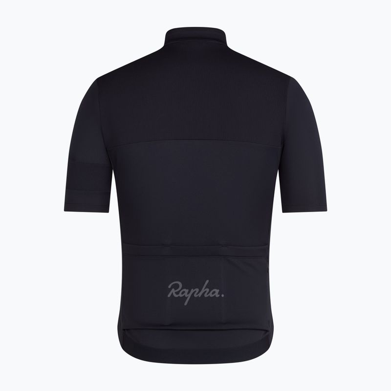 Pánsky cyklistický dres Rapha Brevet Element Jersey black/dark grey 6