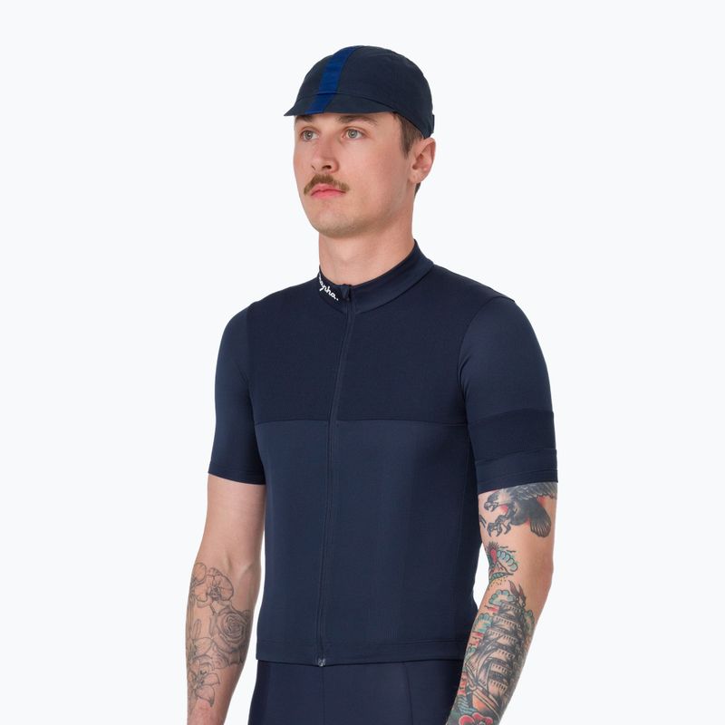 Pánsky cyklistický dres Rapha Brevet Element Jersey dark navy/white 2