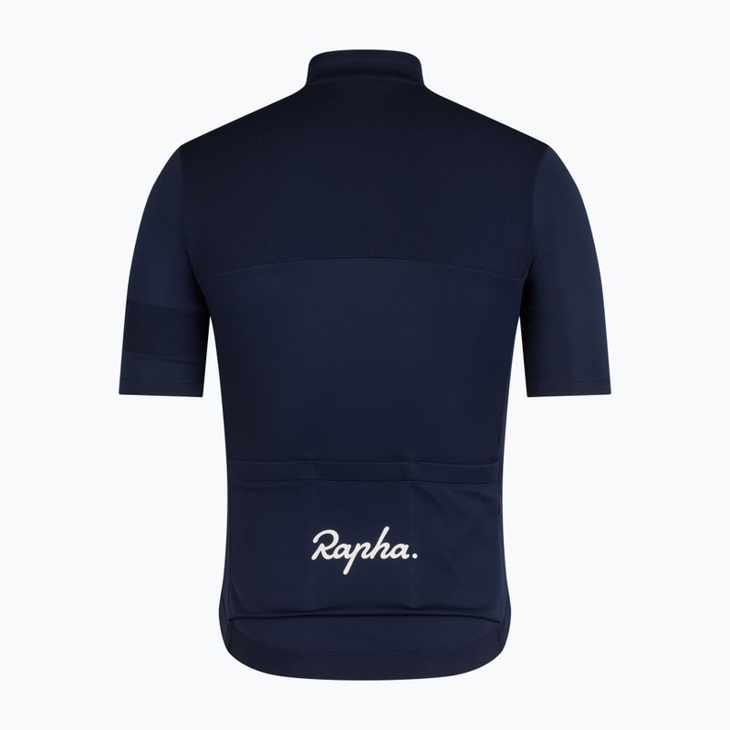 Pánsky cyklistický dres Rapha Brevet Element Jersey dark navy/white 6